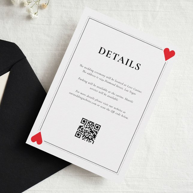 D'accompagnement Carte d'insertion Mariage Casino (Créateur téléchargé)