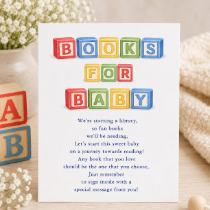 D'accompagnement Carte d'insertion pour cadeaux de livres pour bébé