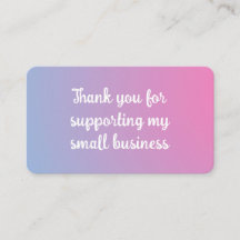 Carte d'insertion pour emballage de petite entrepr