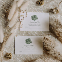 Carte d'insertion pour tombola de couches Matcha C