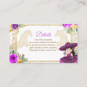 D'accompagnement Carte d'insertion Tres Anos Fleur Mexicaine Rose &
