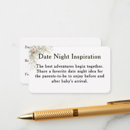 D'accompagnement Carte d'inspiration pour une soirée en amoureux Ba