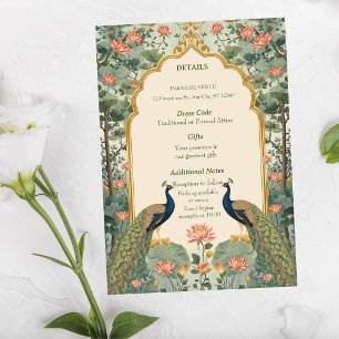 D'accompagnement Carte d'invitation de mariage indien Pichwai de lu