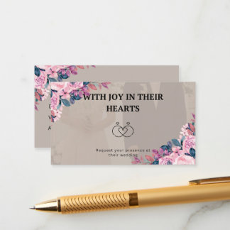 D'accompagnement Carte d'invitation de mariage joyeuse