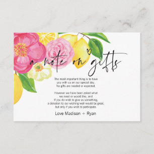 D'accompagnement Carte d'invitation de mariage Pink and Lemon Wishi