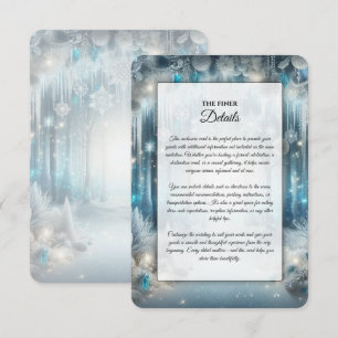 D'accompagnement Carte d'Invitation de Mariage pour une Forêt Ennei