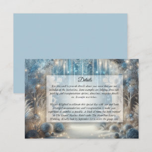 D'accompagnement Carte d'Invitation de Mariage pour une Forêt Ennei