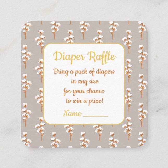 D'accompagnement Carte d'invitation pour un jeu de couche de baby s (Devant)