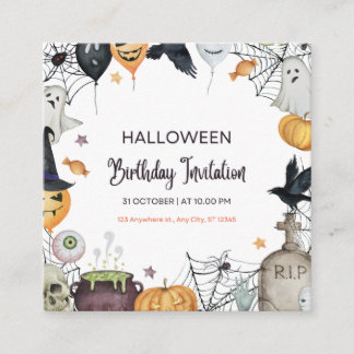 D'accompagnement Carte d'invitation Spooktacular Halloween
