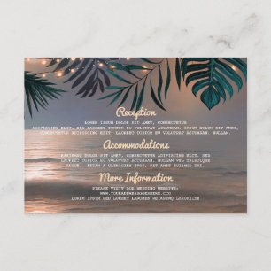 D'accompagnement Carte d'invité pour Mariage d'informations de chaî