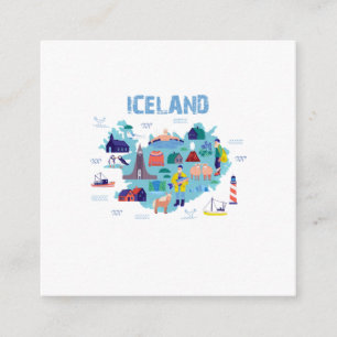 D'accompagnement carte d'Islande
