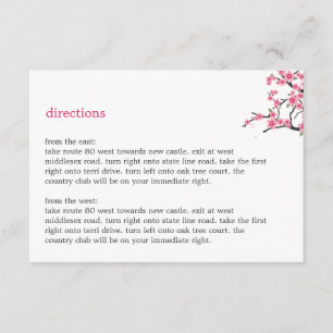 D'accompagnement Carte d'itinéraire Cherry Blossoms