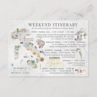 Carte d'itinéraire de week-end de mariage en Itali