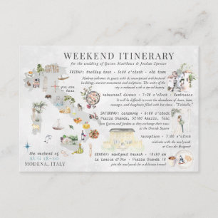 D'accompagnement Carte d'itinéraire de week-end de mariage en Itali