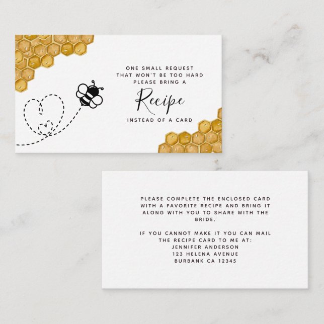 D'accompagnement Carte du boîtier de la demande de Fête des mariées (Devant / Derrière)