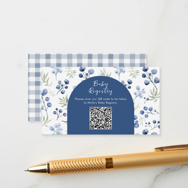 D'accompagnement Carte du boîtier du Baby shower à tarte Little Cut (Devant/Arrière en situation)