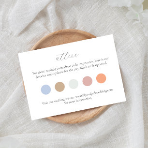 D'accompagnement Carte du boîtier du code vestimentaire du Mariage 