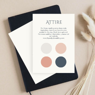 D'accompagnement Carte du boîtier du code vestimentaire du Mariage 