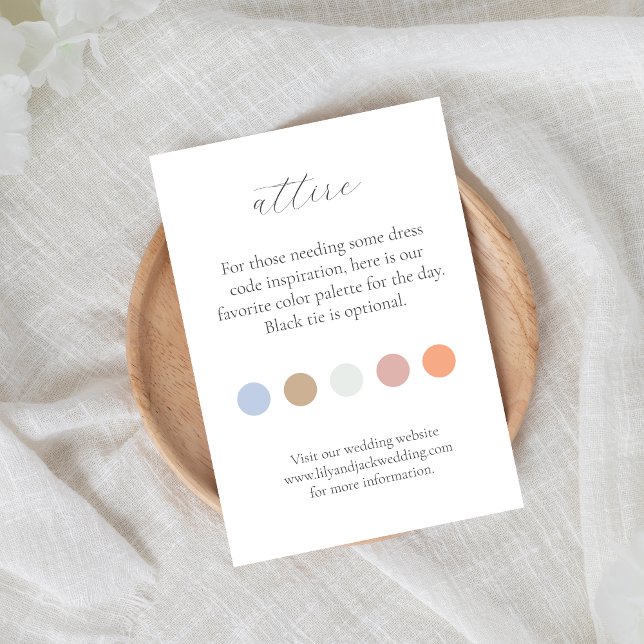D'accompagnement Carte du boîtier du code vestimentaire du Mariage  (Créateur téléchargé)