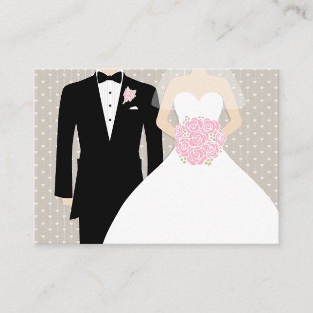 D'accompagnement Carte du boîtier du mariage de mariée et de mariée (Devant)