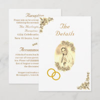 Carte du boîtier Mariage de la Vierge Marie Cathol