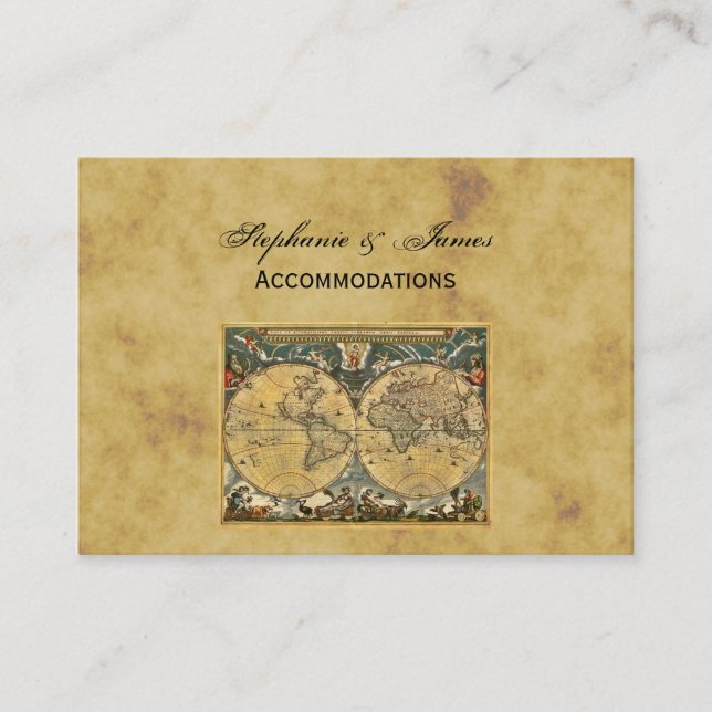 D'accompagnement Carte du monde antique Hébergements en difficulté  (Devant)