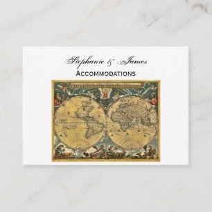 D'accompagnement Carte du monde antique White BG Hébergements