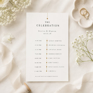 D'accompagnement Carte élégante de chronologie de mariage