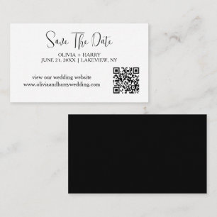 D'accompagnement Carte Élégante Minimaliste de Sauvegarde de Date d