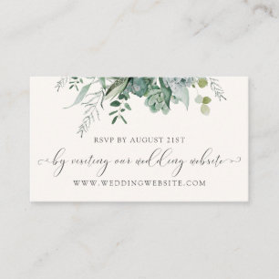 D'accompagnement Carte en ligne Eucalyptus de mariage Succulent RSV