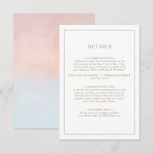 D'accompagnement Carte Enceinte Summer Sunset Watercolor Détails