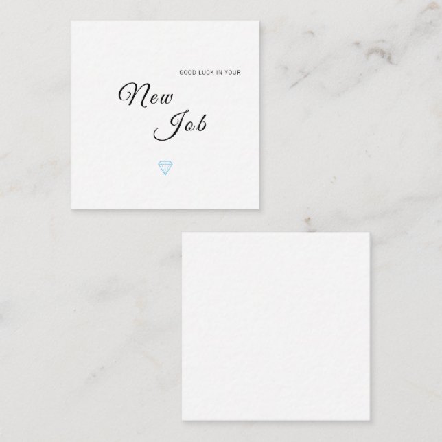 D'accompagnement Carte Félicitations pour bon travail (Devant / Derrière)