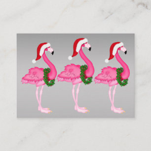 D'accompagnement Carte Flamant rose de fermeture de Noël / étiquett