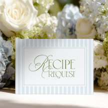 Carte intérieure pour Baby Shower avec rayures ble