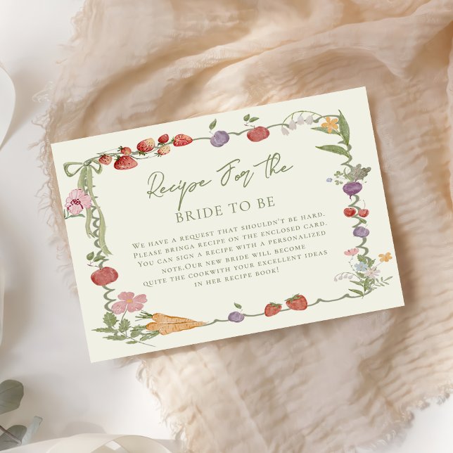 D'accompagnement Carte intérieure pour Baby Shower de mariage Fraîc (Créateur téléchargé)