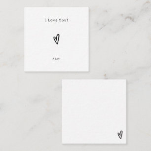 D'accompagnement Carte Jolie Cœur Noir Je T'Aime