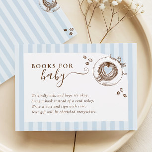 D'accompagnement Carte Livres pour Bébé Baby Is Brewing Blue Stripe