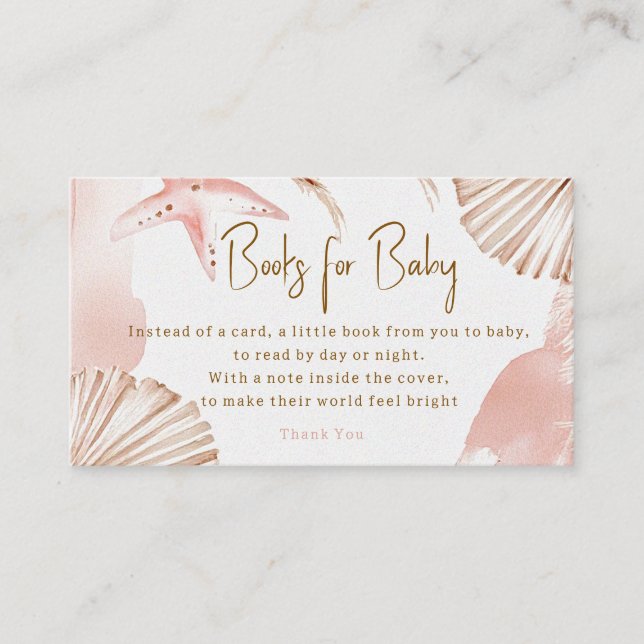 D'accompagnement Carte Livres Pour Bébé | Bientôt Bébé sur la Côte (Devant)