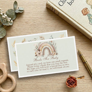 D'accompagnement Carte Livres Pour Bébé Bohème Arc-en-ciel Et Fleur