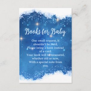 D'accompagnement Carte Livres pour Bébé Merveilleux Hiver Bleu