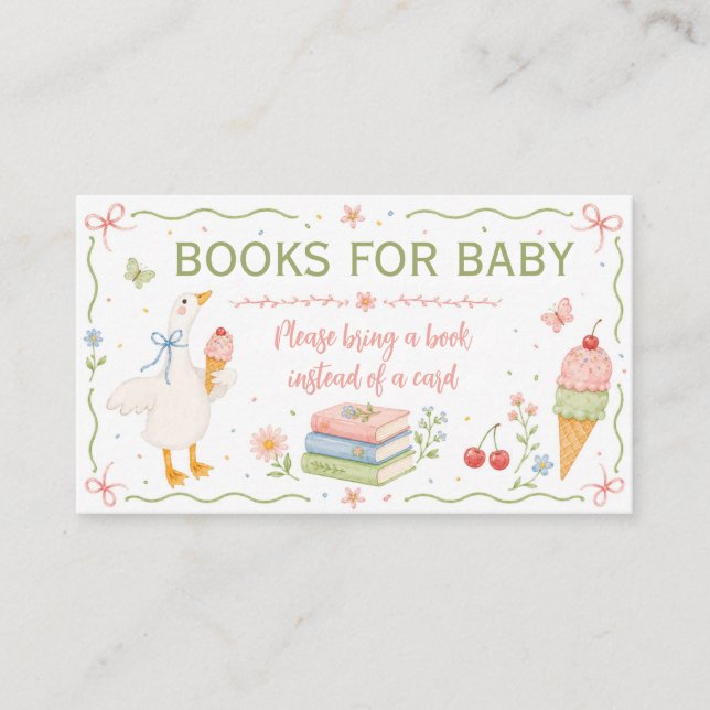 D'accompagnement Carte Livres Pour Bébé Silly Goose Glace (Devant)