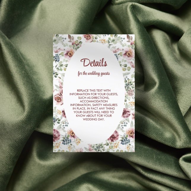 D'accompagnement Carte mariage de boîtier pour fleurs pastel romant (Créateur téléchargé)