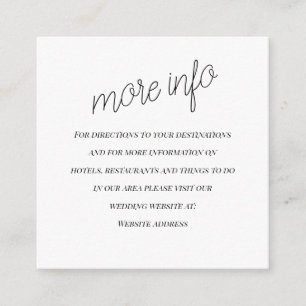 D'accompagnement Carte Mariage d'information "le Mariage"