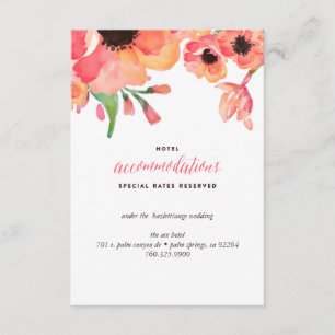 D'accompagnement Carte mariage FLORAL MODERNE WATERCOLOR