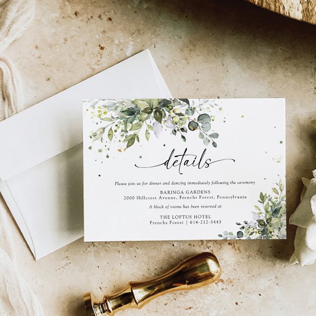 D'accompagnement Carte Mariage verdoyante (Créateur téléchargé)
