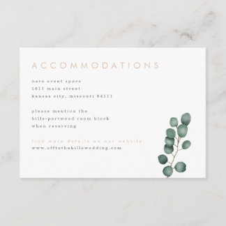 D'accompagnement Carte moderne Eucalyptus Green Details