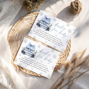 D'accompagnement Carte Nouveau Chapitre Hiver Bleu pour Livres pour