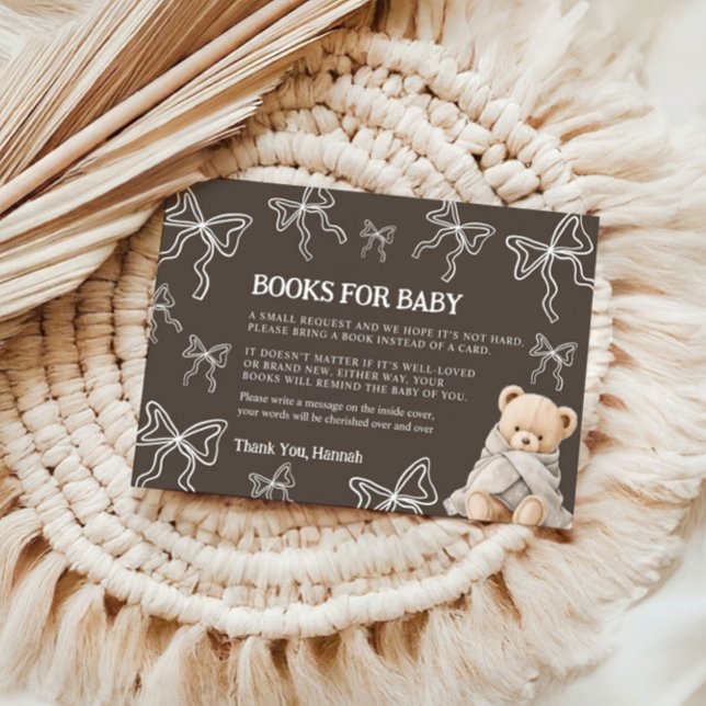 D'accompagnement Carte Ours Livres pour Bébé (Créateur téléchargé)