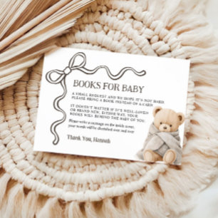 D'accompagnement Carte Ourson Livres pour Bébé