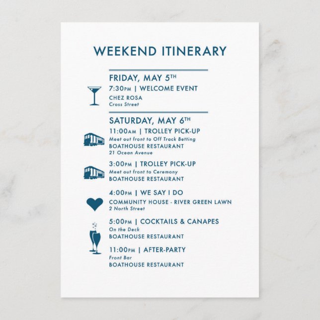D'accompagnement Carte personnalisée Carte d'accueil Mariage pour M (Dos)